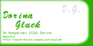 dorina gluck business card